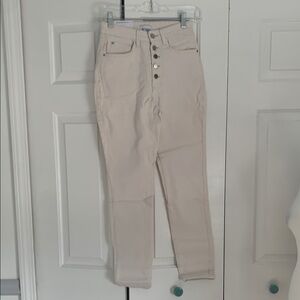 WeWoreWhat Cream Boot Cut Flare Pants
